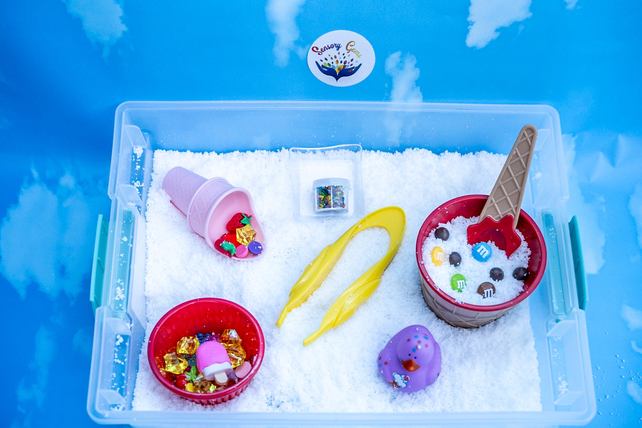 Snow Sensory Bins